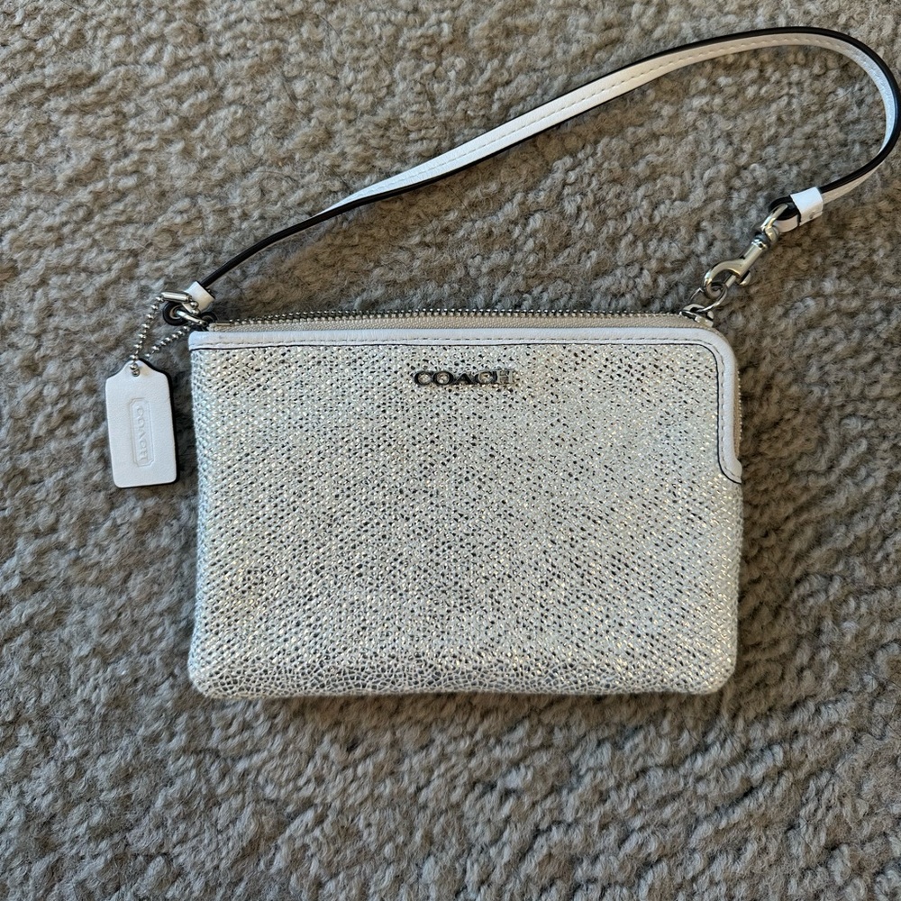 Coach wallet 
White sparkly